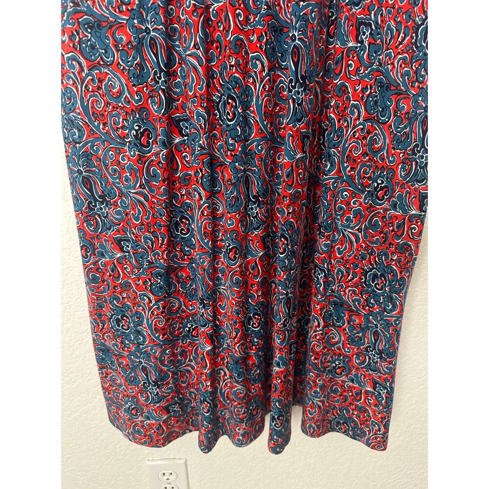 NWT Boden Elodie Empire Midi Dress in Fiesta Orange Size US 16-18R - Picture 5 of 8